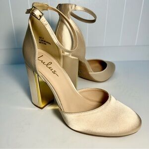 Laura Light Nude Suede Ankle Strap Heels